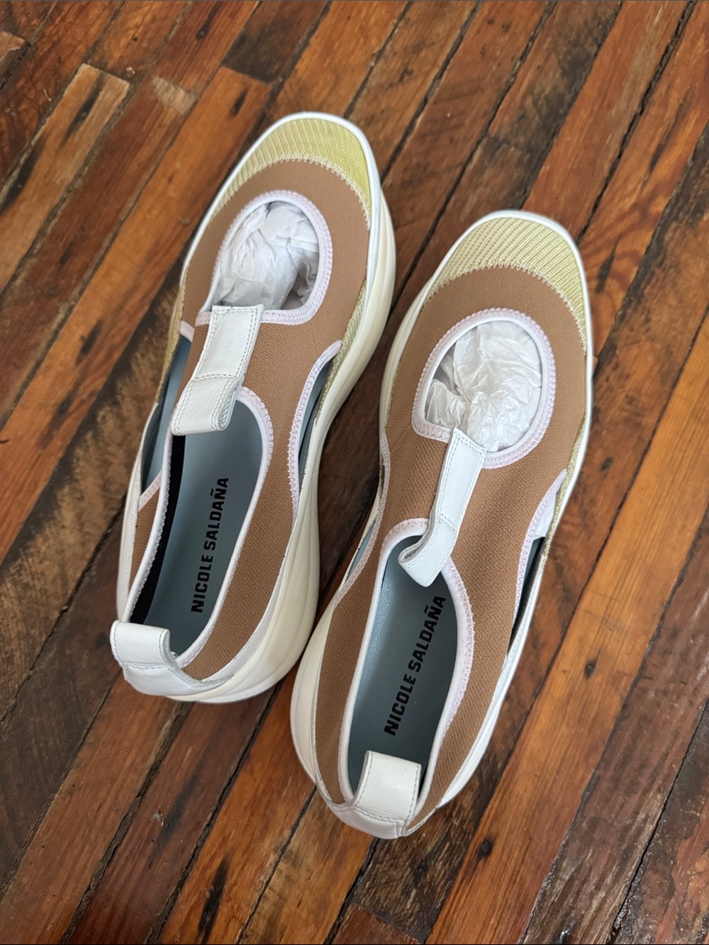 Nicole Saldaña Neutral Multi Slip-On Platform Sneakers - Picture 2 of 6